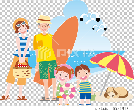 家庭夏日海 65869123