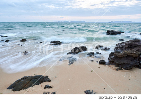 wavy seaside rocks wavy seaside rocks 65870828