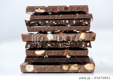 Different kinds of chocolates with nuts cocoa Different kinds of chocolates with nuts cocoa 65870891