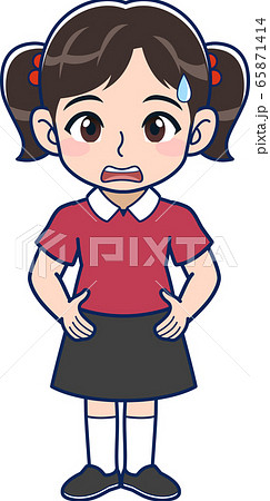 小さな女の子のイラスト 小さな女の子のイラスト 65871414