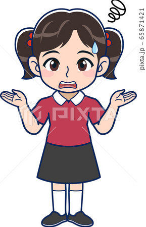 小さな女の子のイラスト 小さな女の子のイラスト 65871421
