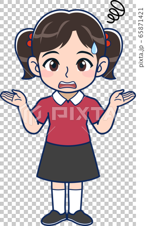 小さな女の子のイラスト 小さな女の子のイラスト 65871421