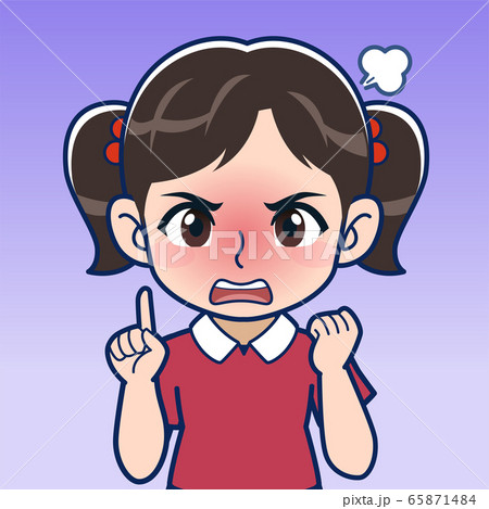 小さな女の子のイラストのイラスト素材