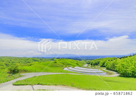 扇棚田 熊本県産山村 扇棚田 熊本県産山村 65871862