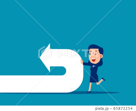 Pushing and changing arrow symbol direction 65872254