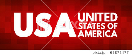 USA - United States of America acronym 65872477