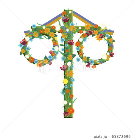 Happy Midsummer greeting poster.  65872696