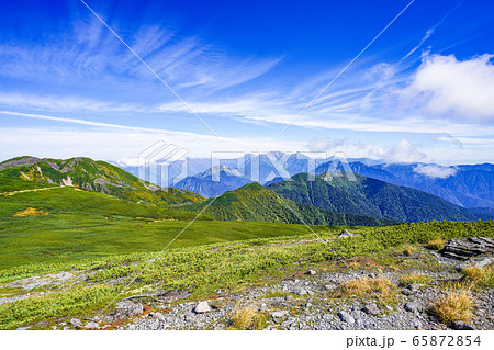乗鞍、大黒岳より穂高連峰方面を望む 65872854