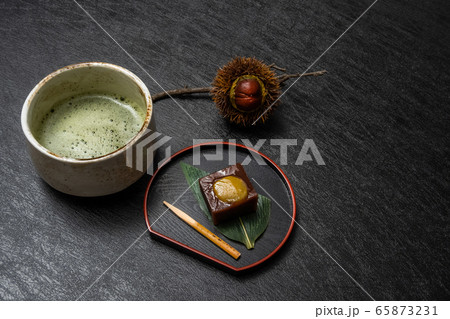 栗ようかん youkan is sweet jelly from japanese beans 栗ようかん youkan is sweet jelly from japanese beans 65873231