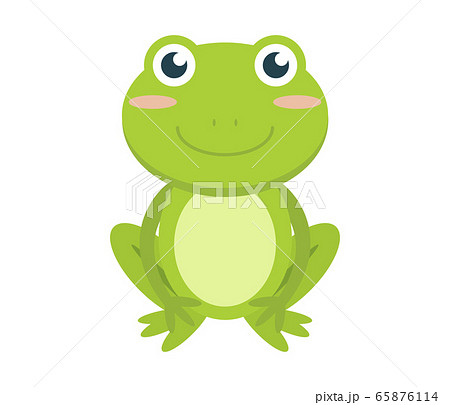 Cute green frog cartoon character Cute green frog cartoon character 65876114