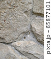Gray stone wall background, mosaic stonewall 65877101