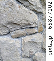 Gray stone wall background, mosaic stonewall 65877102
