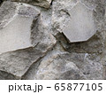 Gray stone wall background, mosaic stonewall 65877105