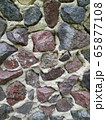Gray, brown, black stone wall background, granite 65877108