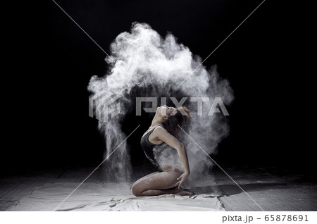 Girl dancing with a flour Girl dancing with a flour 65878691