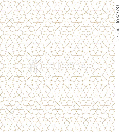 Seamless arabic geometric ornament in brown Seamless arabic geometric ornament in brown 65878733