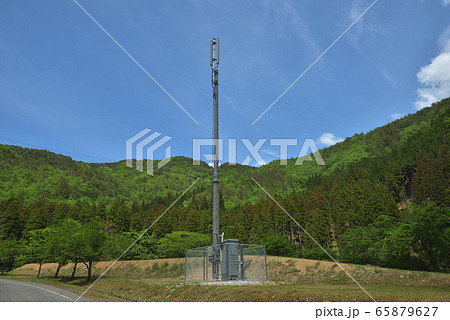 携帯電話基地局　山間部に設置 65879627