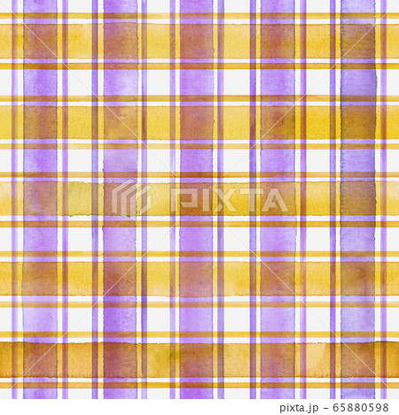 Watercolor stripe plaid seamless pattern. Colorful stripes background Watercolor stripe plaid seamless pattern. Colorful stripes background 65880598