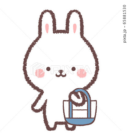 ウサギのイラスト エコバッグ Ball＆Chain ボール＆チェーン 31301427 D.M.RABBIT ＜Mサイズ