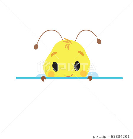 Cute Little Bee Vector Illustration 65884201
