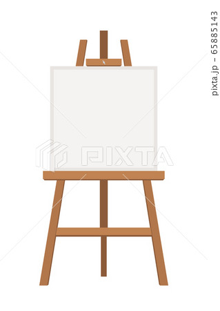 Blank painting easel flat vector illustration Blank painting easel flat vector illustration 65885143