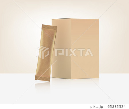 3D Glossy Stick sachet Front and Back with paper 3D Glossy Stick sachet Front and Back with paper 65885524