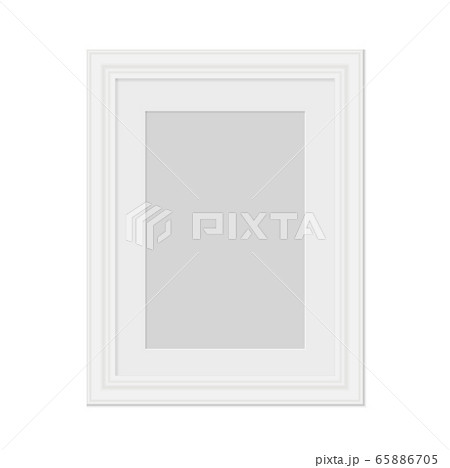 Realistic photo frame isolated. Vector template for picture. Blank white picture frame mockup template. Empty framing for your design. Vector illustration Realistic photo frame isolated. Vector template for picture. Blank white picture frame mockup template. Empty framing for your design. Vector illustration 65886705