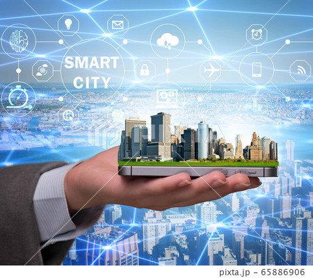 Smart city in innovation concept 65886906