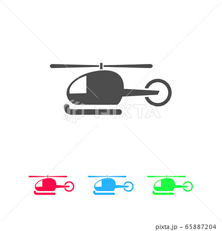 Helicopter icon flat Helicopter icon flat 65887204