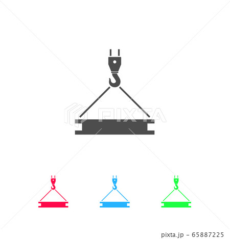 Crane icon flat Crane icon flat 65887225