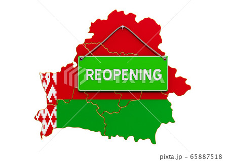 Reopening Belarus after quarantine concept 65887518