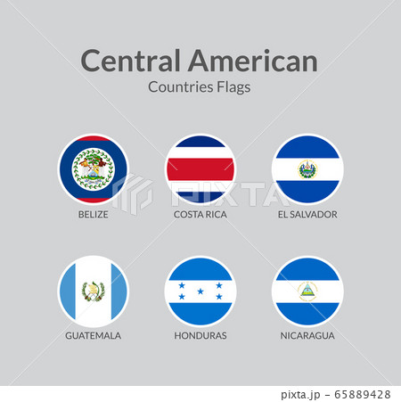 Central American Countries Flags