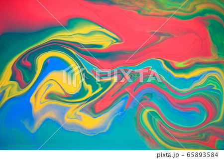 Colorful marble pattern. Bright liquid background. Artwork abstract texture. 65893584
