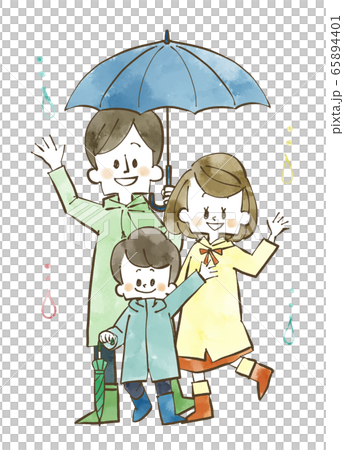 雨天三水彩家庭 65894401