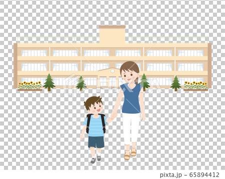 Illustration of a parent and child Illustration of a parent and child 65894412