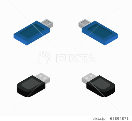 isometric usb drive 65894871