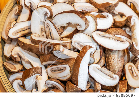 しいたけ　Japanese mushroom variety (Shiitake) 65895097