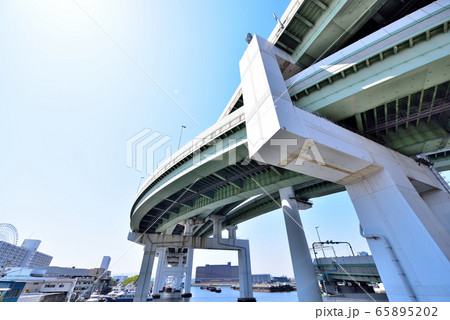 阪神高速湾岸線 天保山ジャンクション 阪神高速湾岸線 天保山ジャンクション 65895202