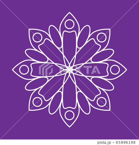 Outline of a floral pattern mandala Outline of a floral pattern mandala 65896198