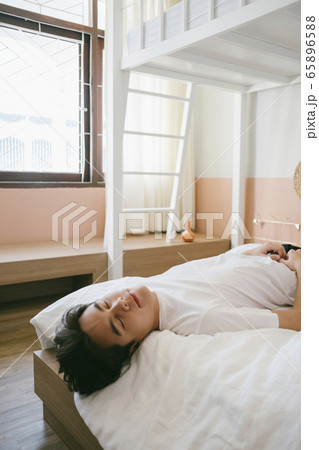 Sleepy introvert guy. 65896588