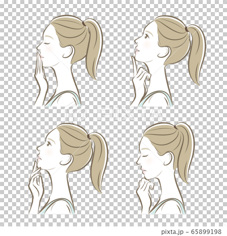 婦女的檔案的表情例證 婦女的檔案的表情例證 65899198