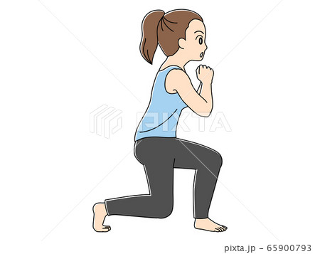 スプリットスクワット/側面 スプリットスクワット/側面 65900793