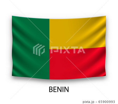 Hanging silk flag Template for your design 65900993