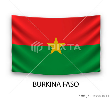 Hanging silk flag Template for your design 65901011