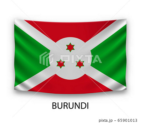 Hanging silk flag Template for your design 65901013