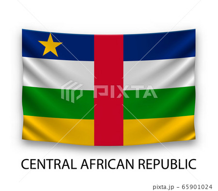 Hanging silk flag Template for your design 65901024