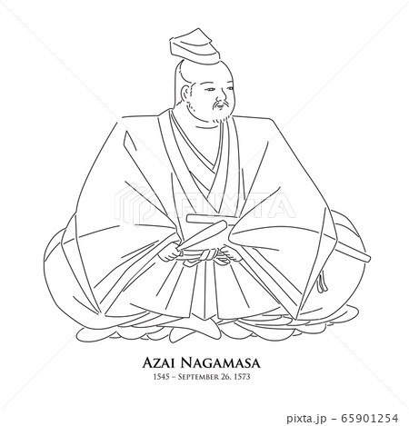 浅井 長政(1545 – 1573) 歴史上の人物 線画イラスト 浅井 長政(1545 – 1573) 歴史上の人物 線画イラスト 65901254
