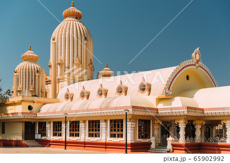 Mapusa, Goa, India. The Shree Ganesh Mandir, Ganeshpuri Temple. Famous Landmark And Popular Destination 65902992