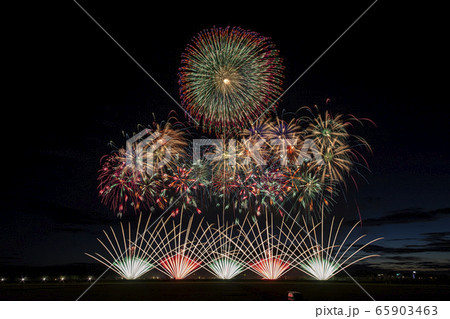 赤川花火大会　マルゴー打上写真 65903463