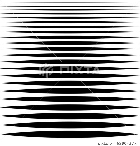 set of sharp horizontal lines different profile thickness, vector needle line design element 65904377